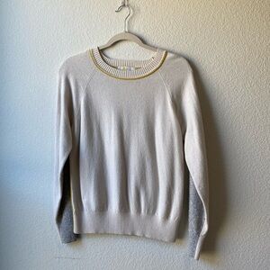 Boden | Color block cashmere and wool blend sweater